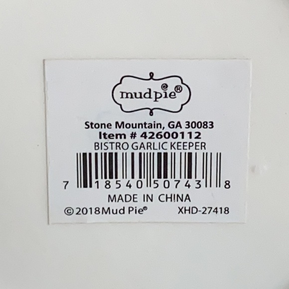Mud Pie Kitchen Mud Pie Garlic Keeper Poshmark